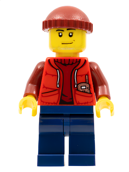 Минифигурка Lego Deep Sea Submariner Male, Dark Red Knit Cap cty0566 U